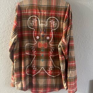 Cakeworthy cookie scented Plaid Shirt with Gingerbread Mickey Design
